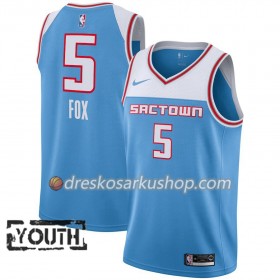 Dječji NBA Dres Sacramento Kings De'Aaron Fox 5 Nike 2018-19 City Edition Plava Swingman